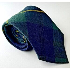 The Scotch House Tie Mens Johnstone Tartan Wool Made Scotland Plaid Necktie